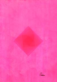 Pink im Quadrat 70x50 2018